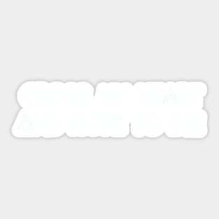 Laughter Lines (white) Sticker